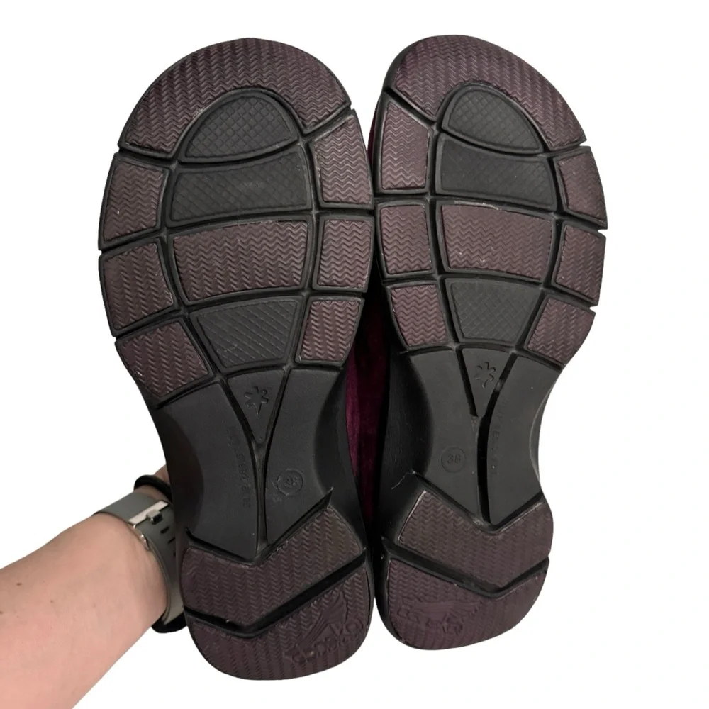 DANSKO BURGUNDY EMILY SUEDE CLOGS MULE SZ 38/8 - Picture 6 of 12